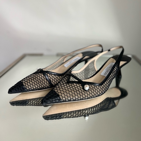 New JIMMY CHOO Amita 45 Slingback Pumps $1,095 40 - Picture 9 of 15